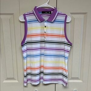 RLX Ralph Lauren Multicolor Striped Sleeveless Top